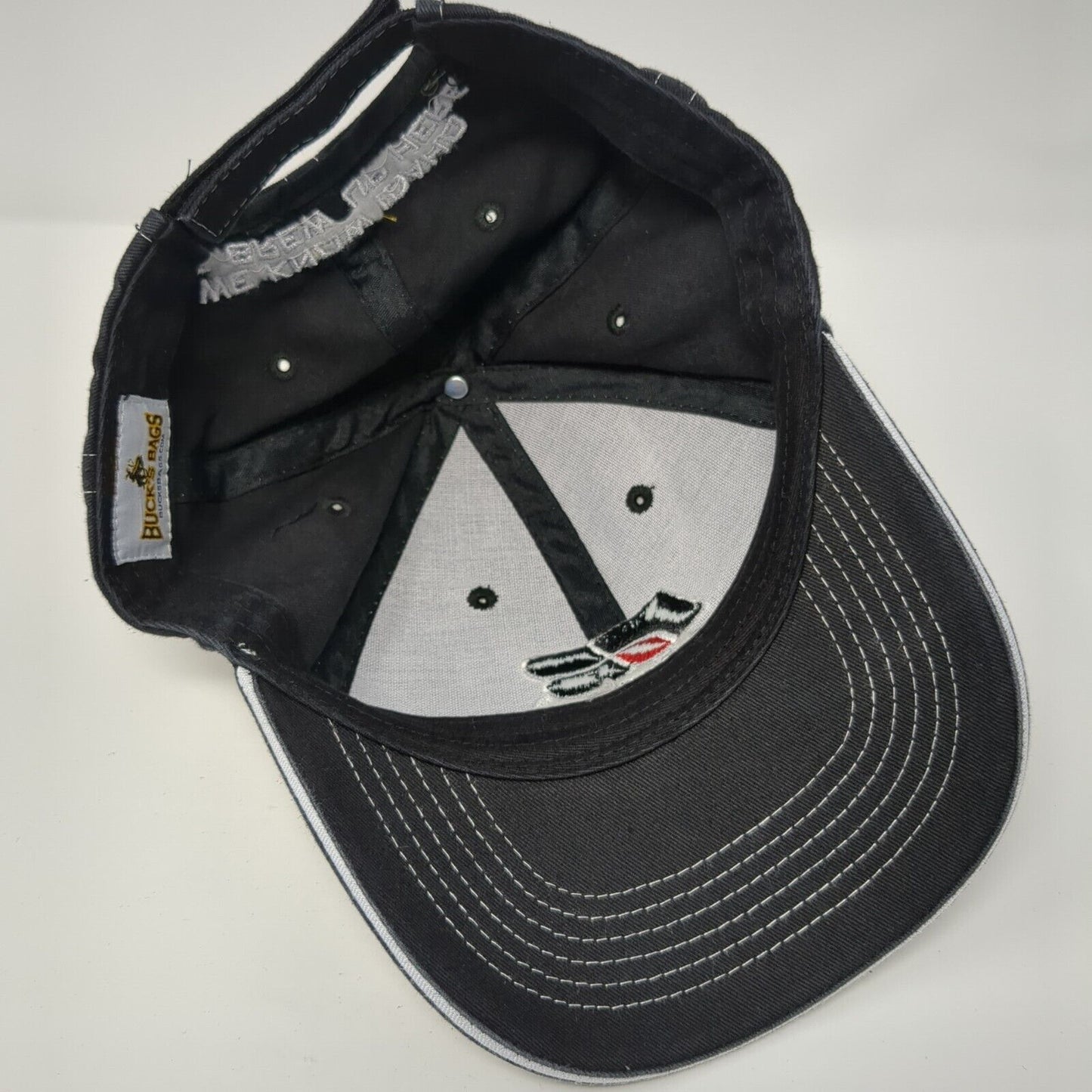 Farm Bureau Ins Strapback Hat Black One Size Adjustable Embroidered Buck's Bags
