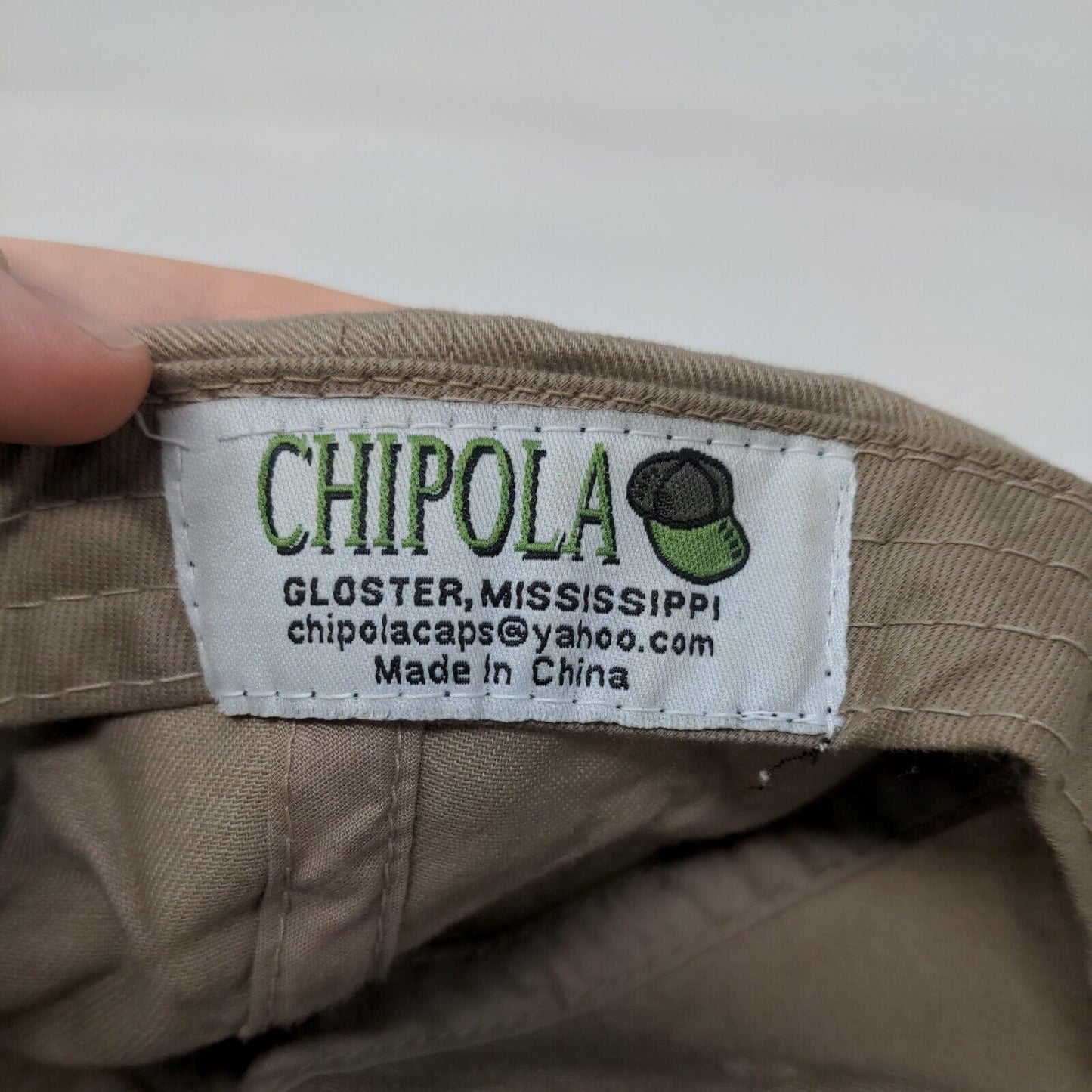 Southland Container Inc Strapback Hat Tan One Size Embroidered 6 Panel Chipola