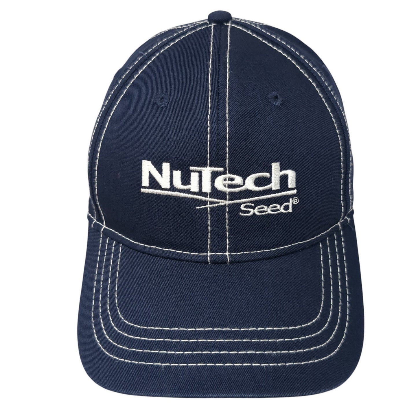 NuTech Seed Strapback Hat Blue One Size Adjustable Embroidered Xtreme