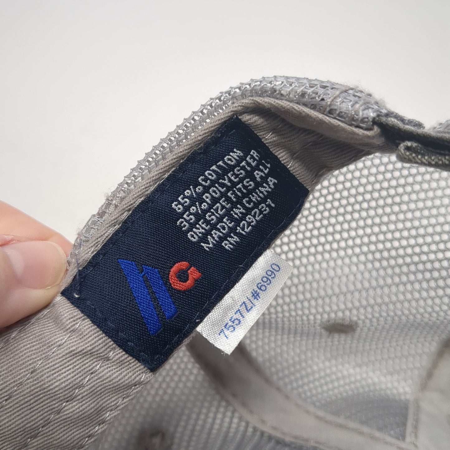 Plumb Supply Company Trucker Hat Gray One Size Adjustable Distressed Mesh Back