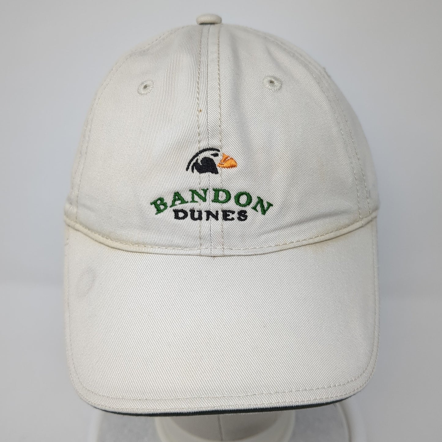 Bandon Dunes Slideback Baseball Cap Beige OS Adjustable Embroidered Pac Golf