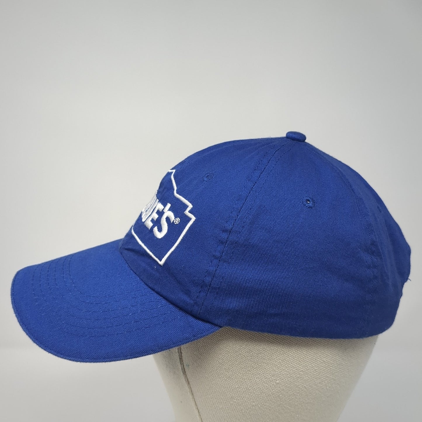 Lowe's Strapback Baseball Cap Blue One Size Adjustable Embroidered 6 Panel