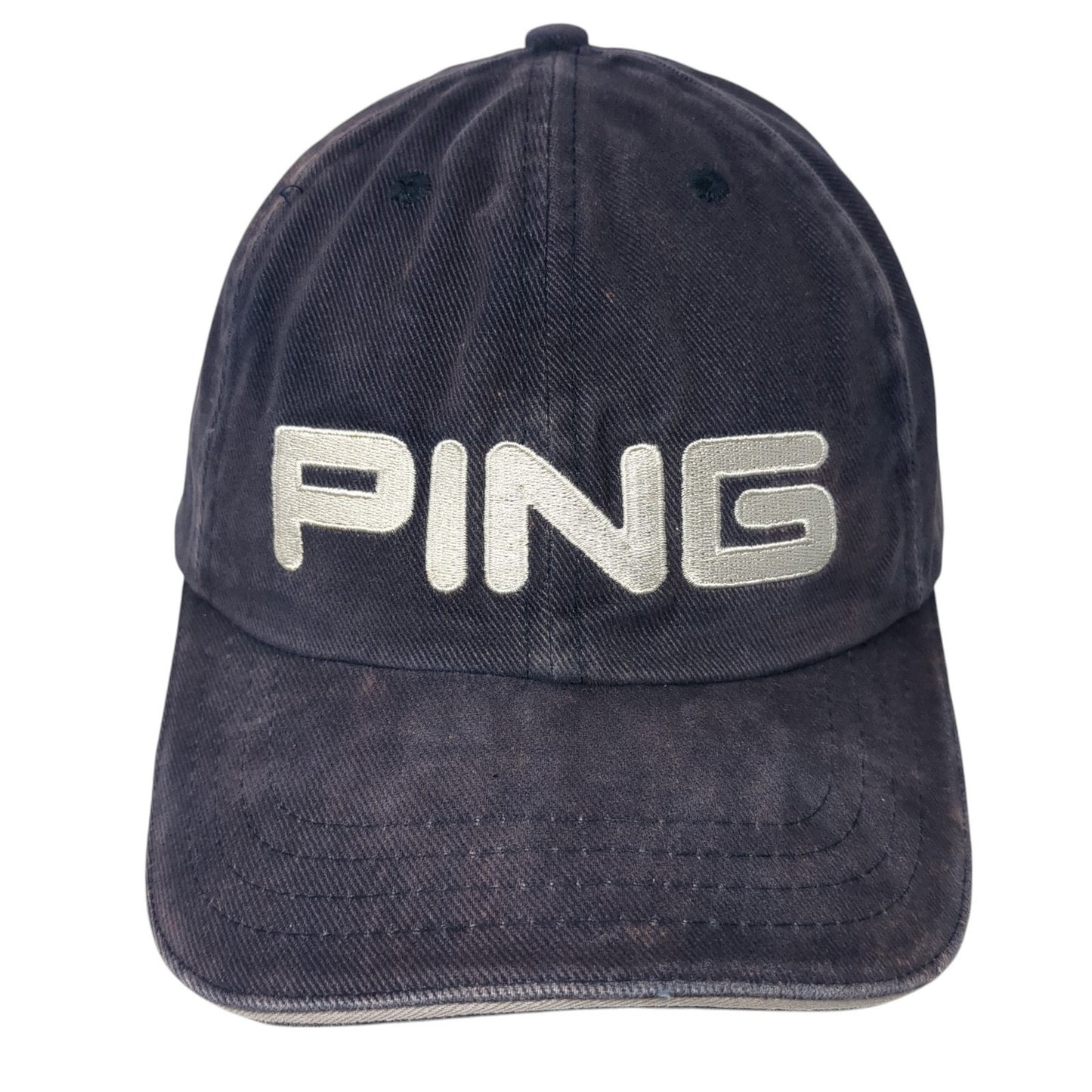 Ping Slideback Baseball Cap Blue One Size Adjustable Embroidered 6 Panel