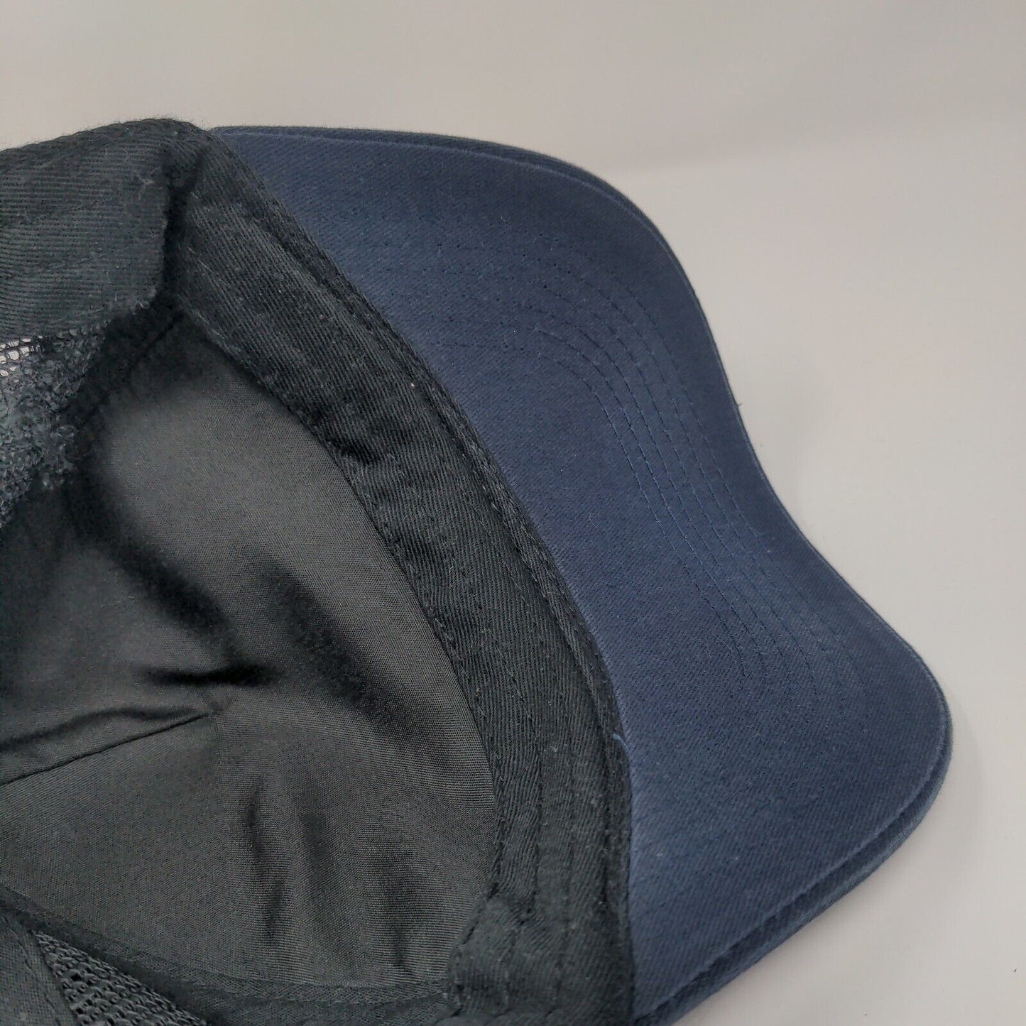 American Flag Snapback Trucker Hat Blue OSFA Adjustable Patriotic Mesh Back