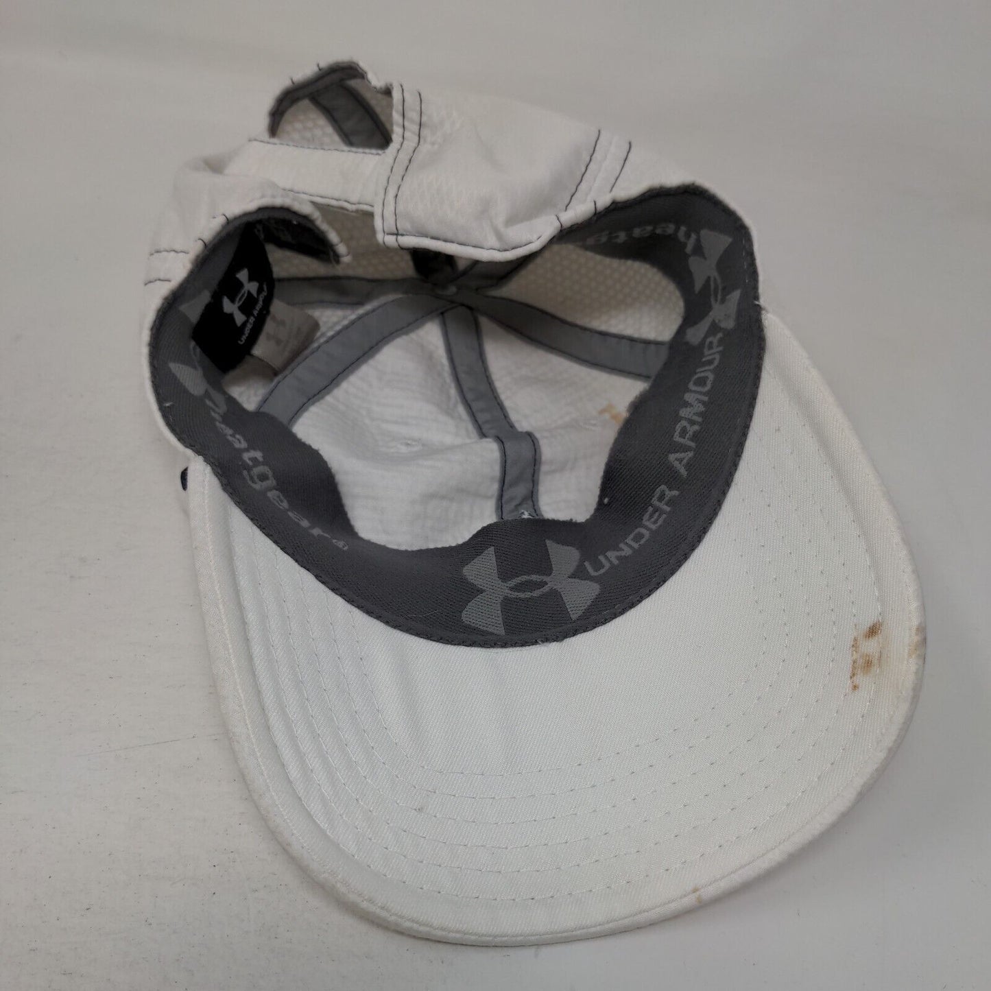 Under Armour Strapback Hat White One Size Adjustable Embroidered 6 Panel