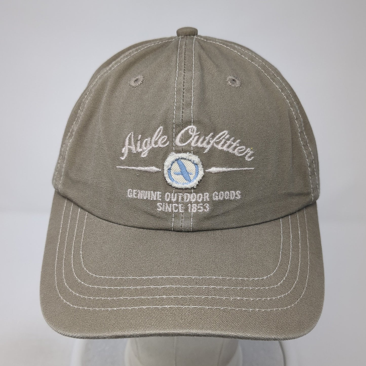 Aigle Outfitter Genuine Outdoor Goods 1853 Baseball Cap Brown OS Adjustable