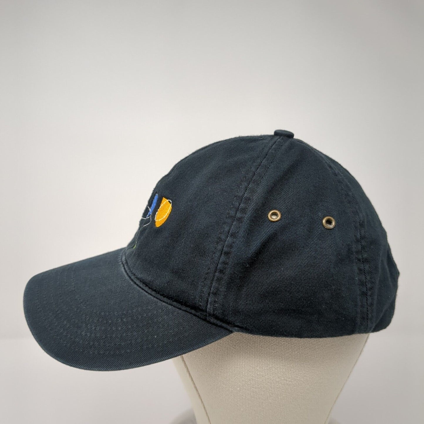 Richardson Slideback Hat Black One Size Adjustable Embroidered Style 330 Cotton