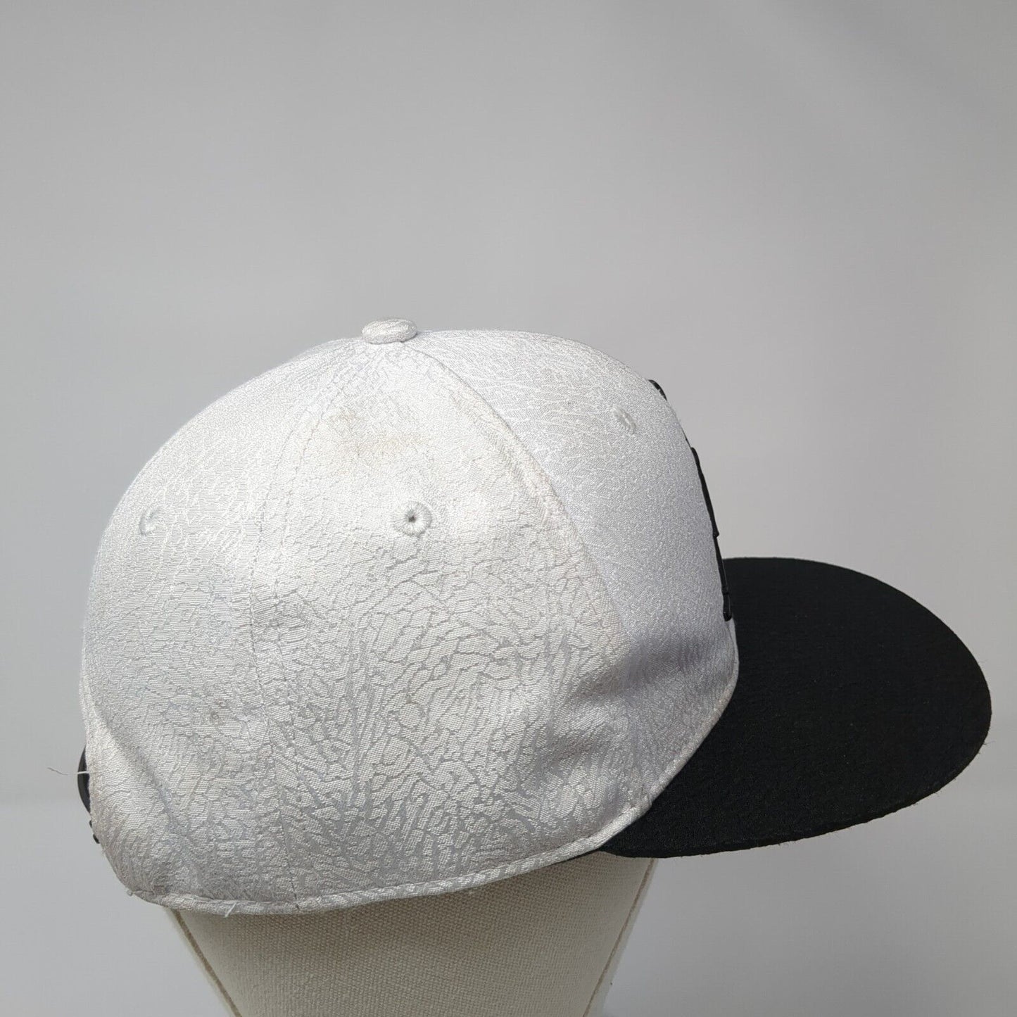 Jordan Jumpman Metal Logo Snapback Hat White Youth One Size Colorblock