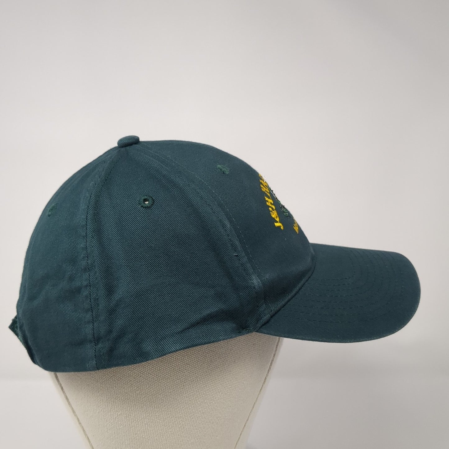 J&H Harvesting Monteview ID Strapback Hat Green One Size Embroidered