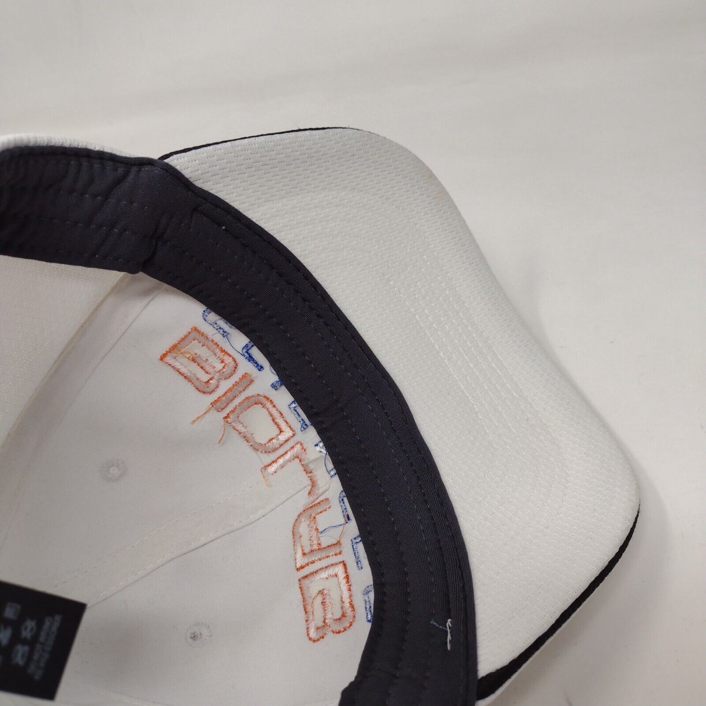 Biolab Sciences Fitted Hat White L/XL Swoosh Logo Legacy91 Drifit Nike Polyester