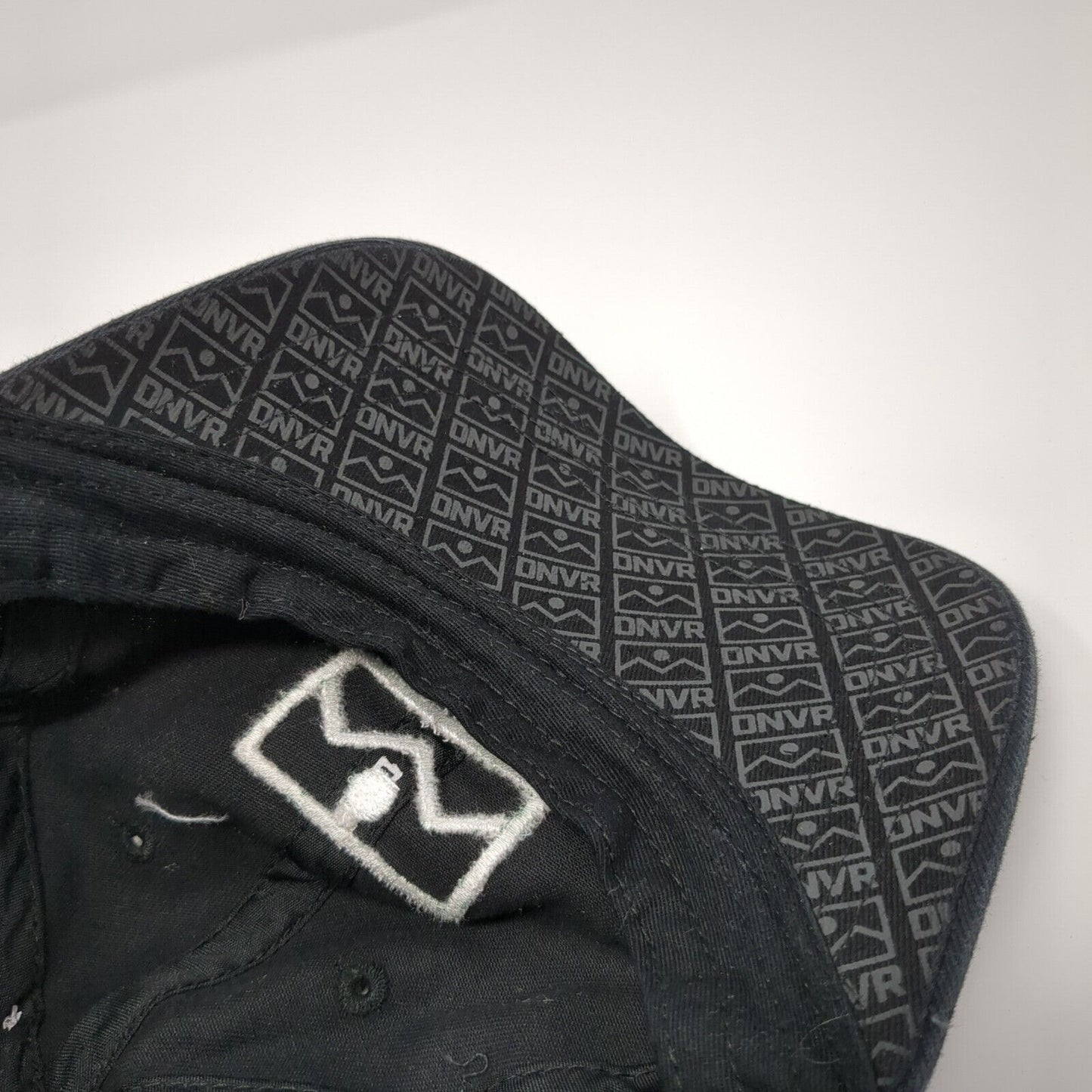 DNVR Slideback Hat Black One Size Adjustable Embroidered We Are Denver
