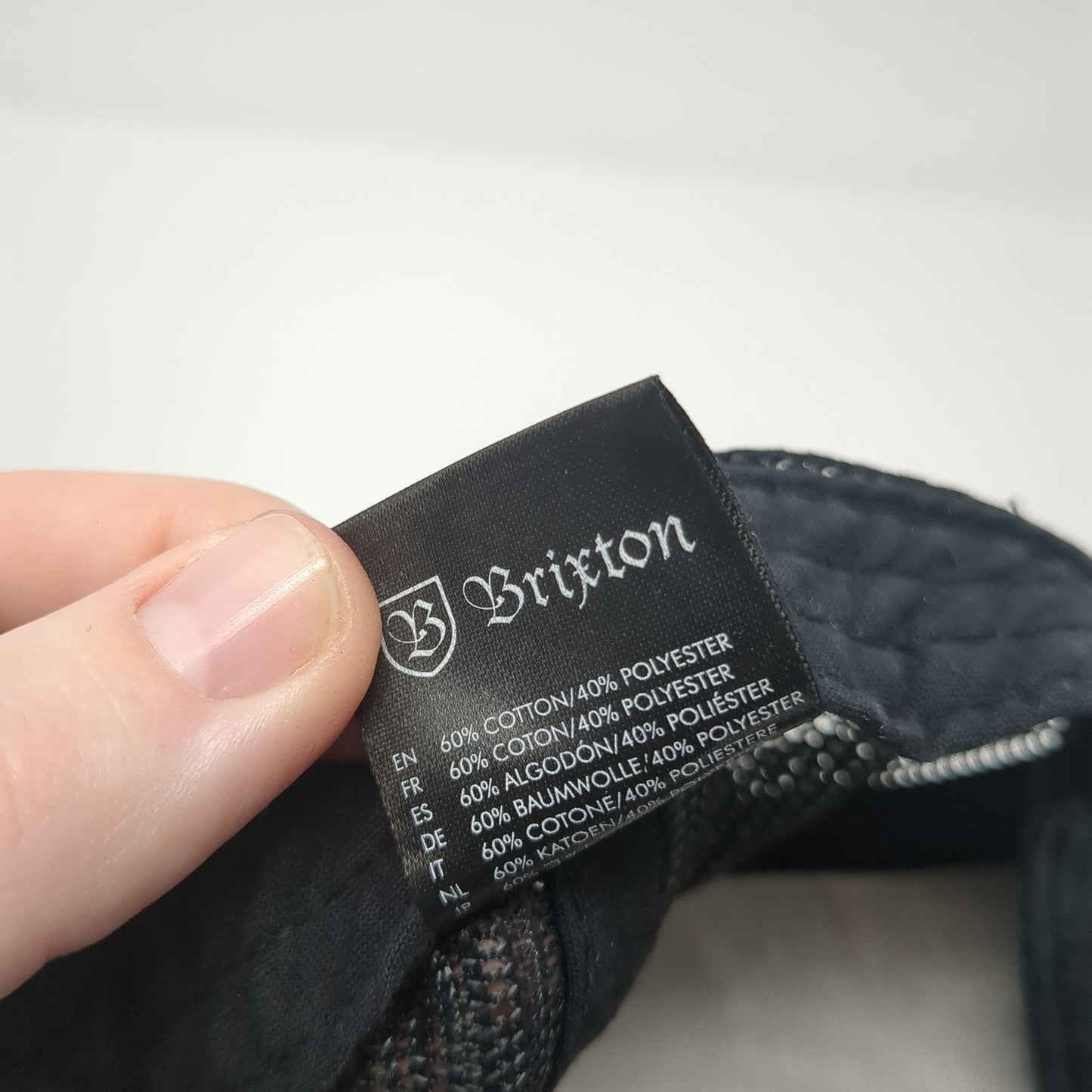 Brixton Mfg Co. Snapback Trucker Hat Black One Size Adjustable Embroidered