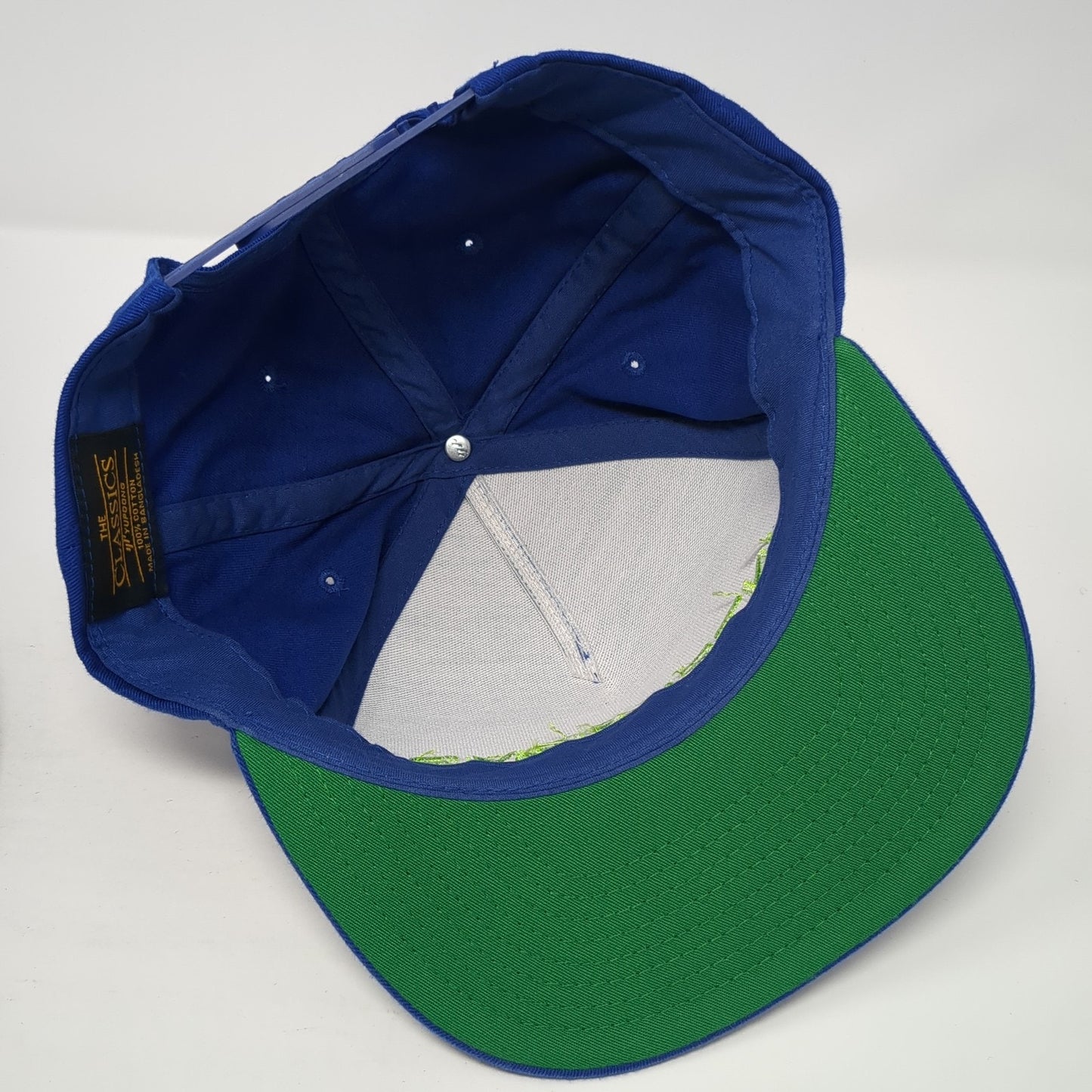 Interframe Snapback Hat Blue One Size Adjustable Embroidered Yupoong
