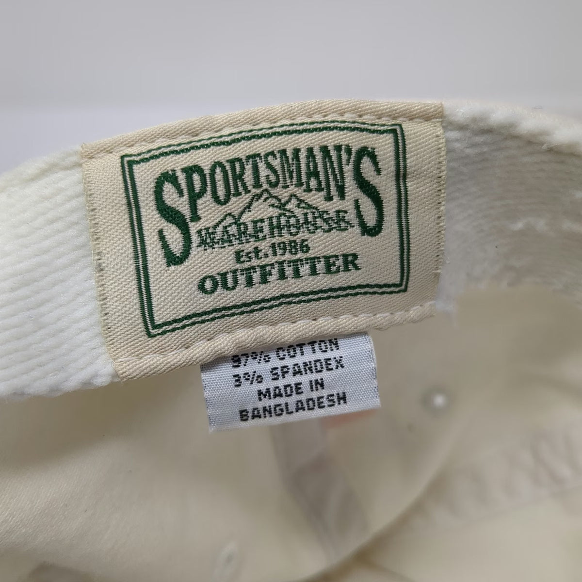 Sportsman's Warehouse Baseball Cap White One Size 20th Anniversary Mountain Hat