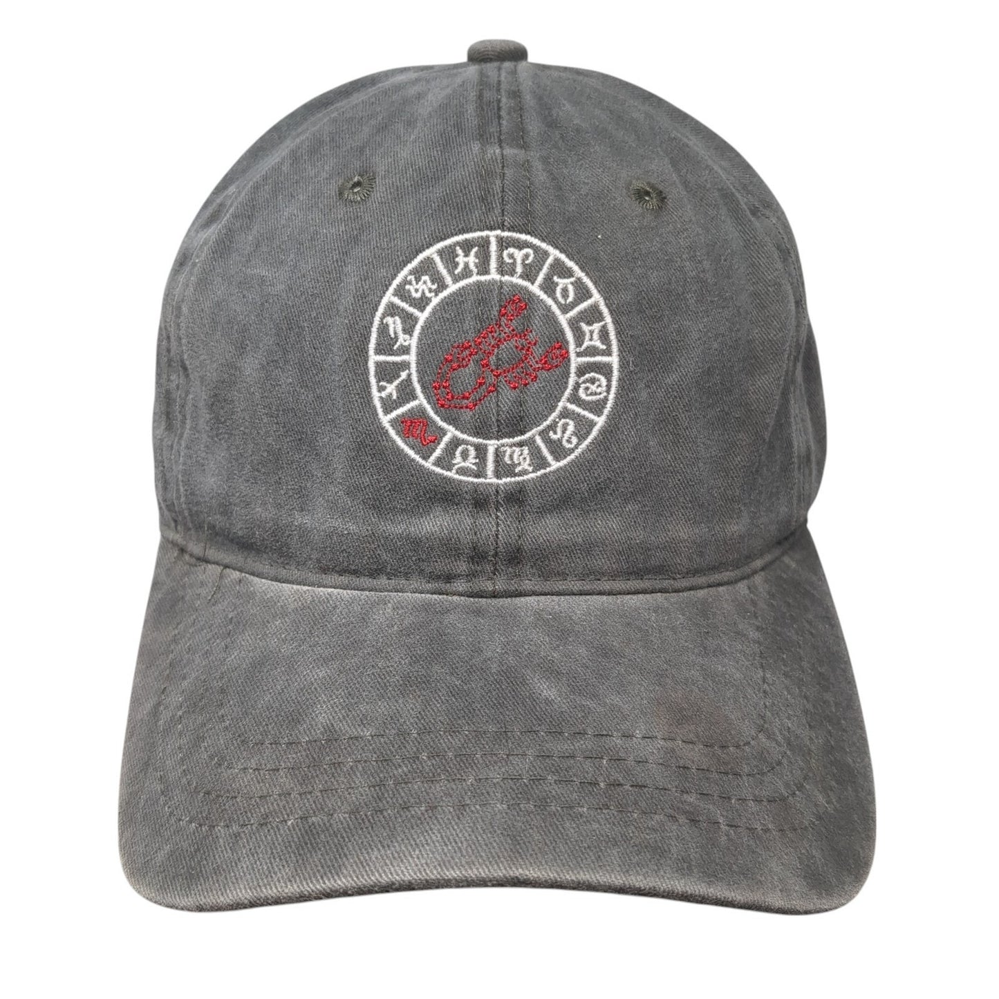 Astrology Zodiac Signs Baseball Cap Gray OS Adjustable Embroidered The Classic