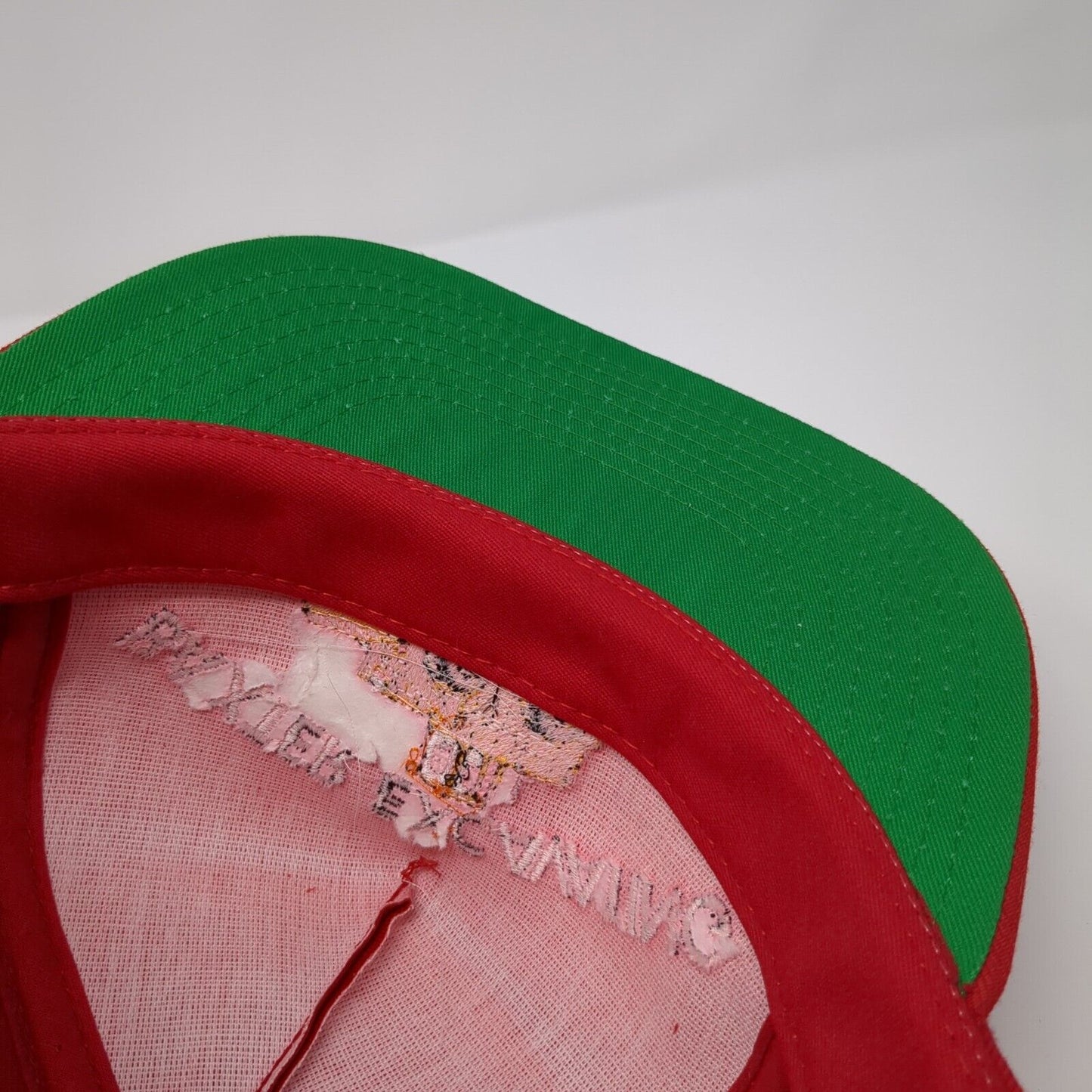 Baxter Excavating Snapback Hat Red One Size Adjustable Embroidered