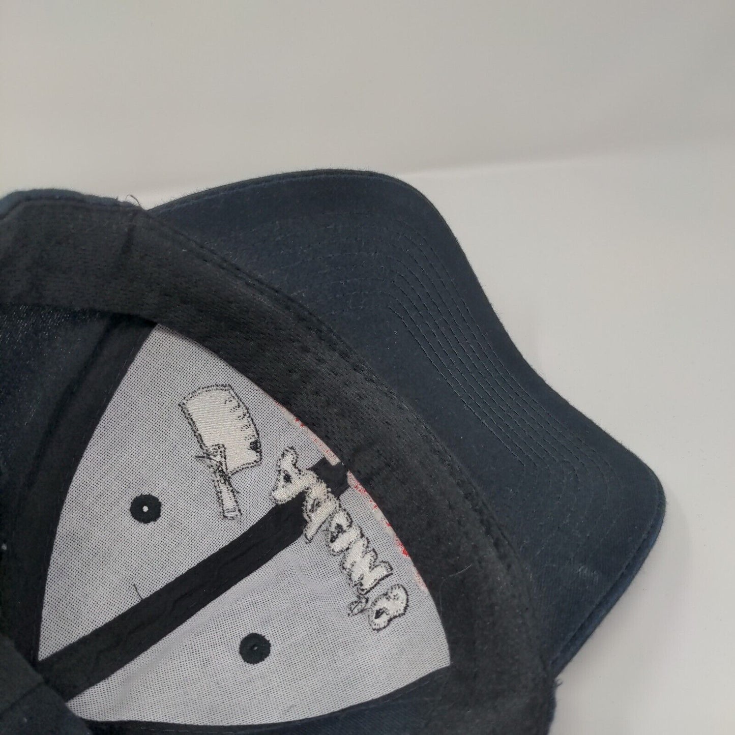 Adam's Meat Shop Strapback Hat Blue One Size Adjustable 6 Panel Port Authority