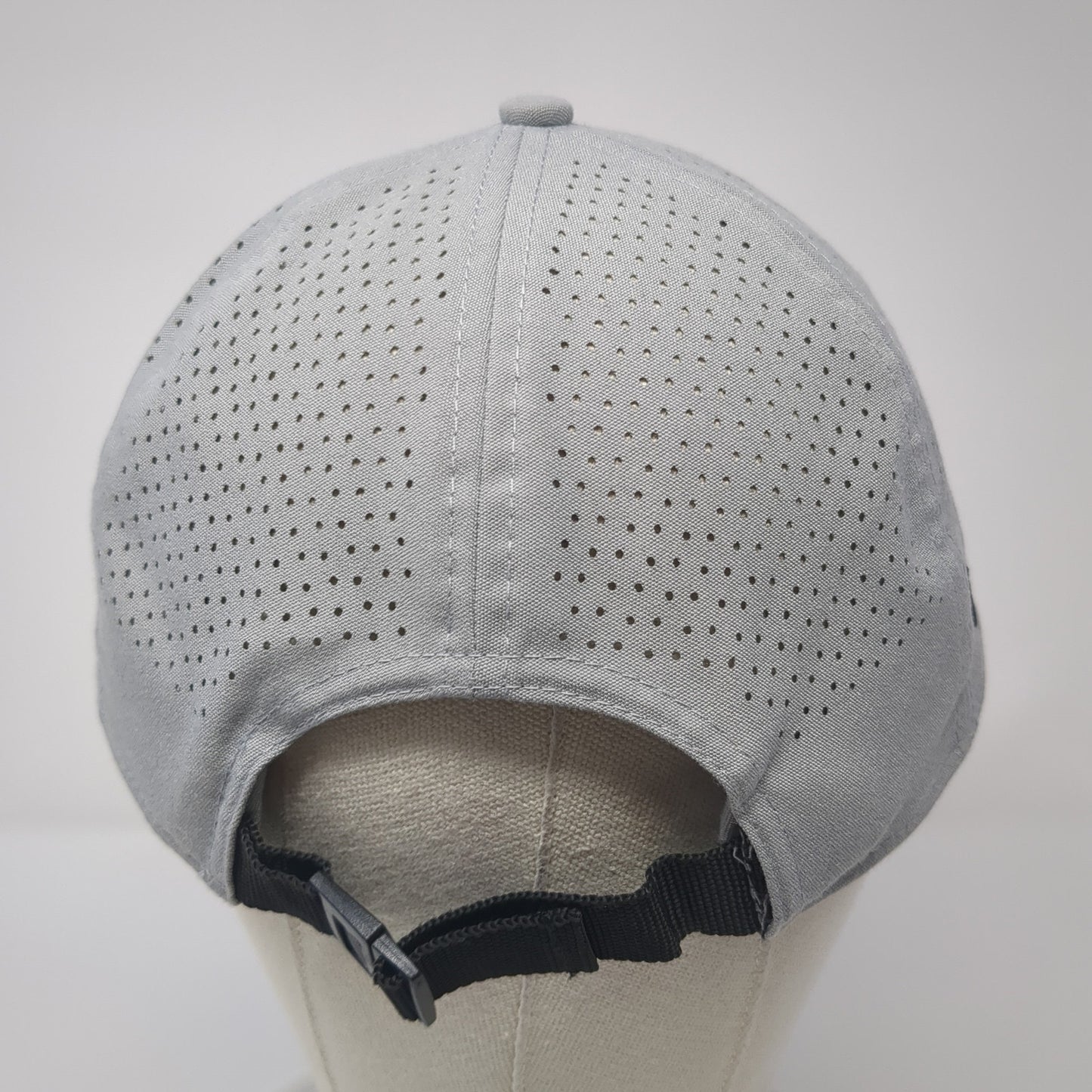 AJGA Strapback Hat Gray One Size Laser Cut Solid TaylorMade New Era