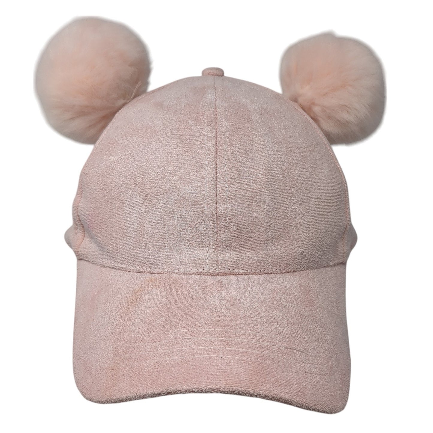 David And Young Strapback Pom Pom Hat Pink One Size Adjustable Blank