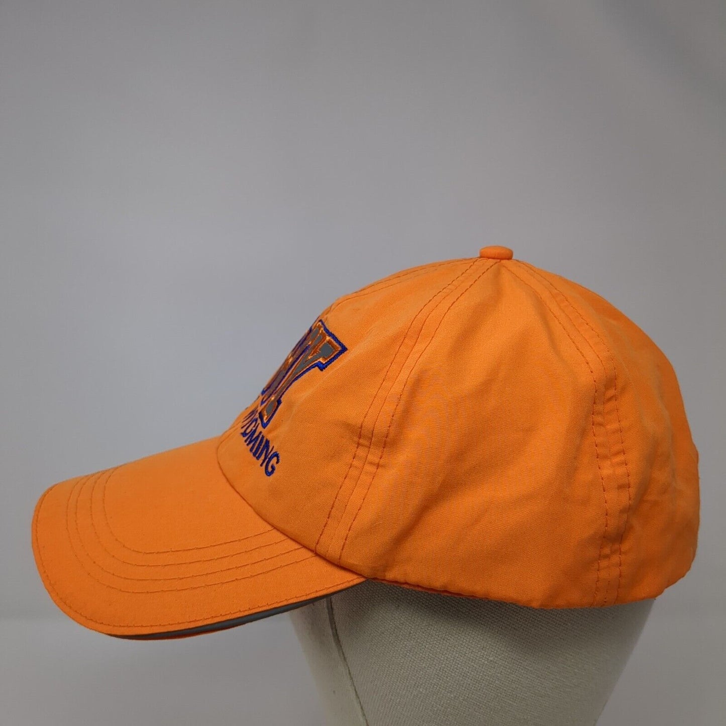 Cody Wyoming Slideback Hat Orange One Size Embroidered Jacobson Hat