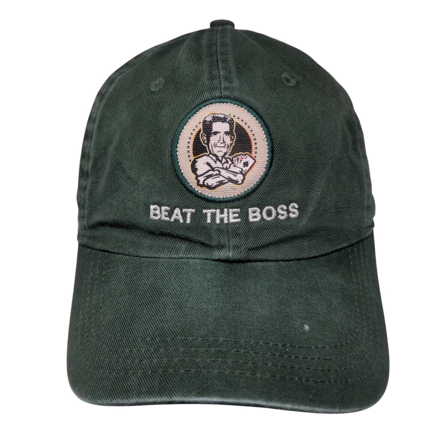 Beat The Boss Slideback Hat Green OSFA Classic Cut Eldorado Resort Casino