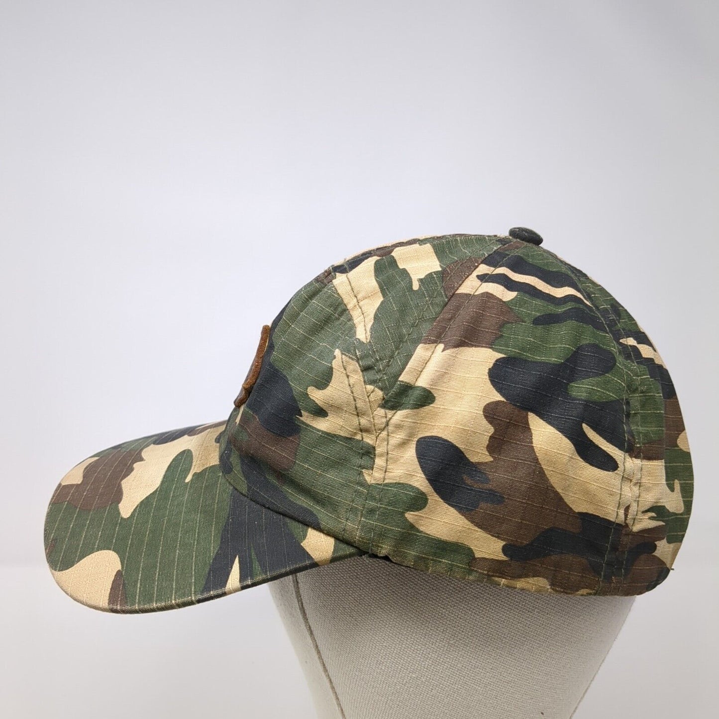 Brxtn Mfg Co Patch Slideback Hat Camouflage One Size Leather Strap
