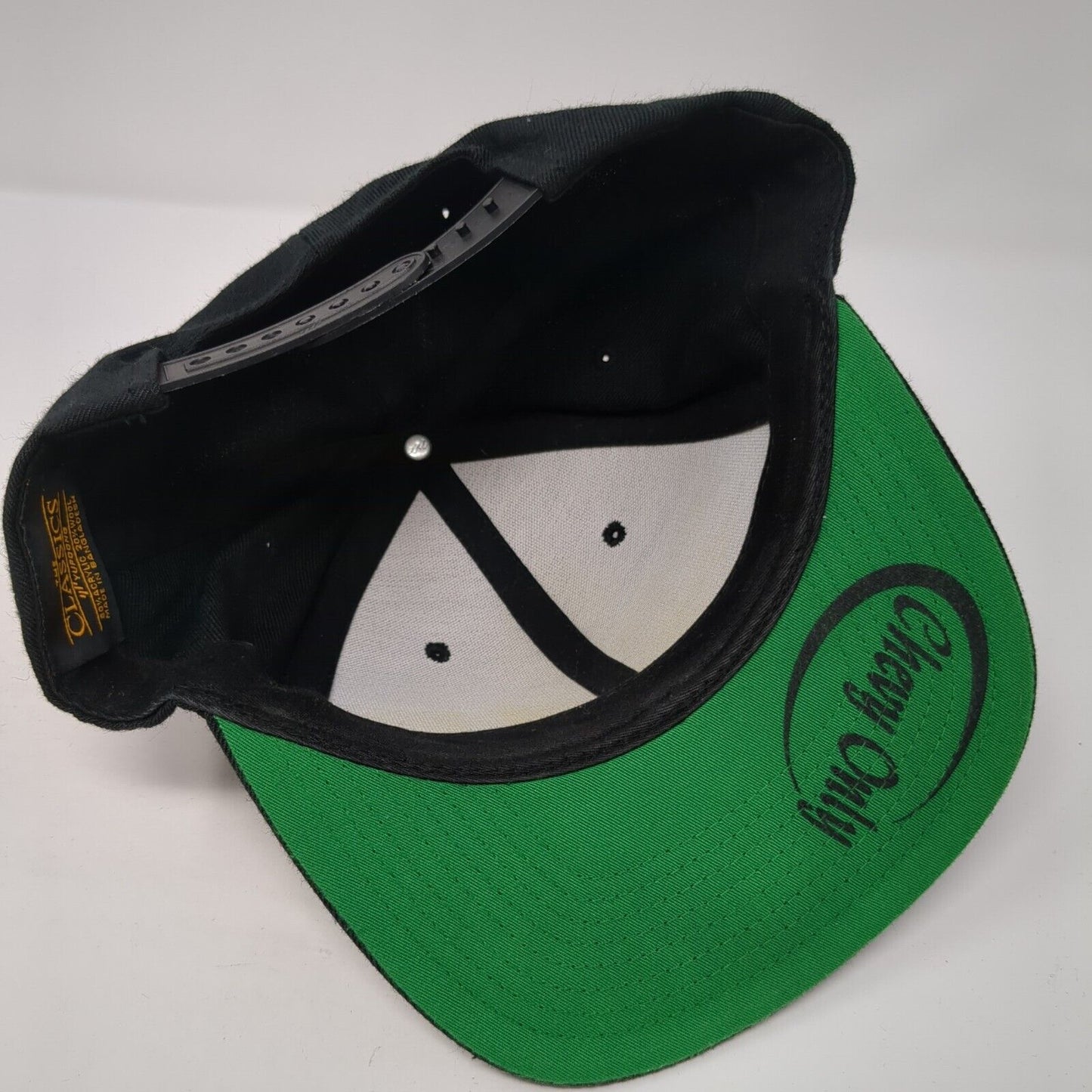 Chevy Only Snapback Hat Black One Size Adjustable Blank Yupoong 6 Panel