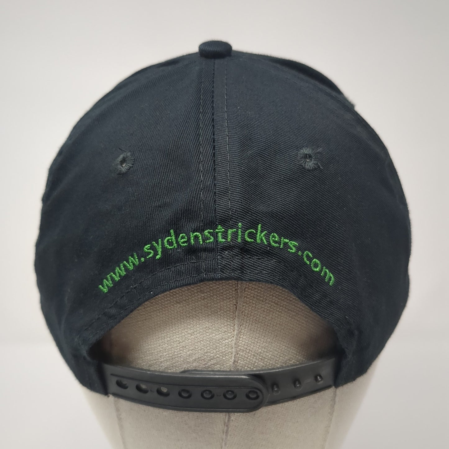 Sydenstricker Snapback Hat Black One Size Solid Adjustable John Deere