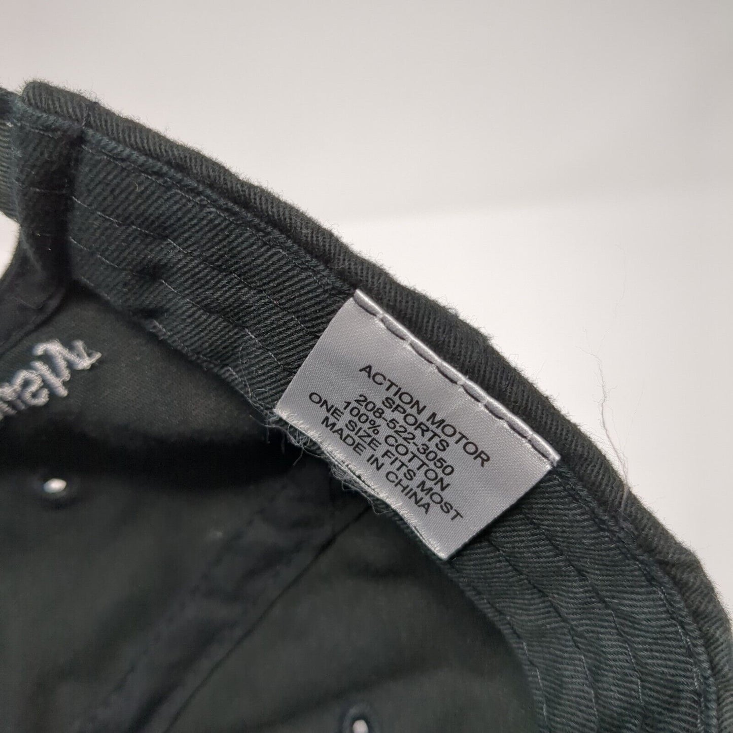 Action Motor Sports Strapback Hat Black One Size We Take Your Fun Seriously