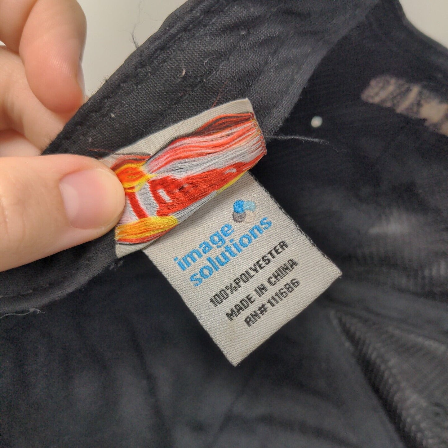 Raising Cane's Chicken Fingers Strapback Hat Black One Size Embroidered