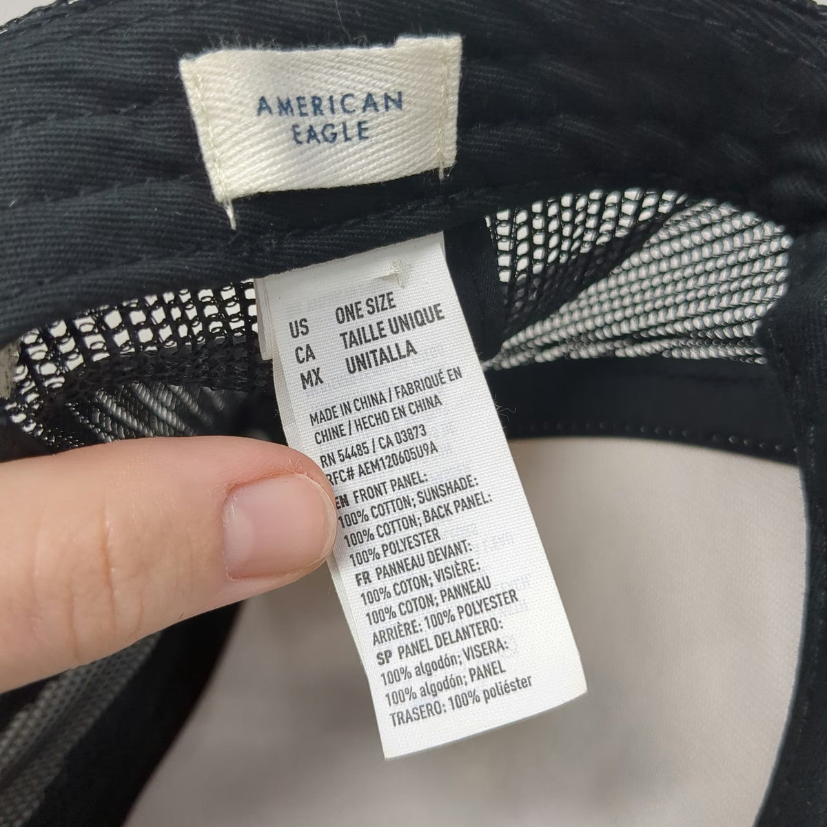 American Eagle Trucker Hat Black One Size Coca-Cola Ice Cold Sunshine Snapback