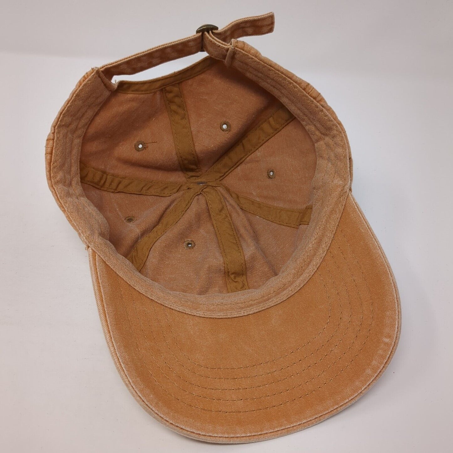Unbranded Slideback Baseball Cap Brown One Size Adjustable 6 Panel Blank