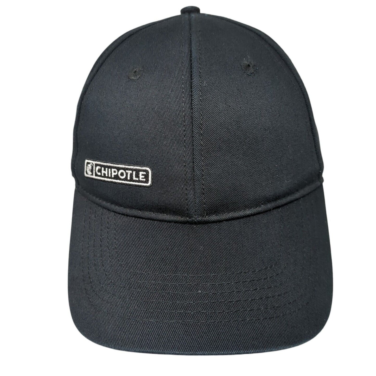 Chipotle Strapback Hat Black One Size Adjustable Loomstate 6 Panel