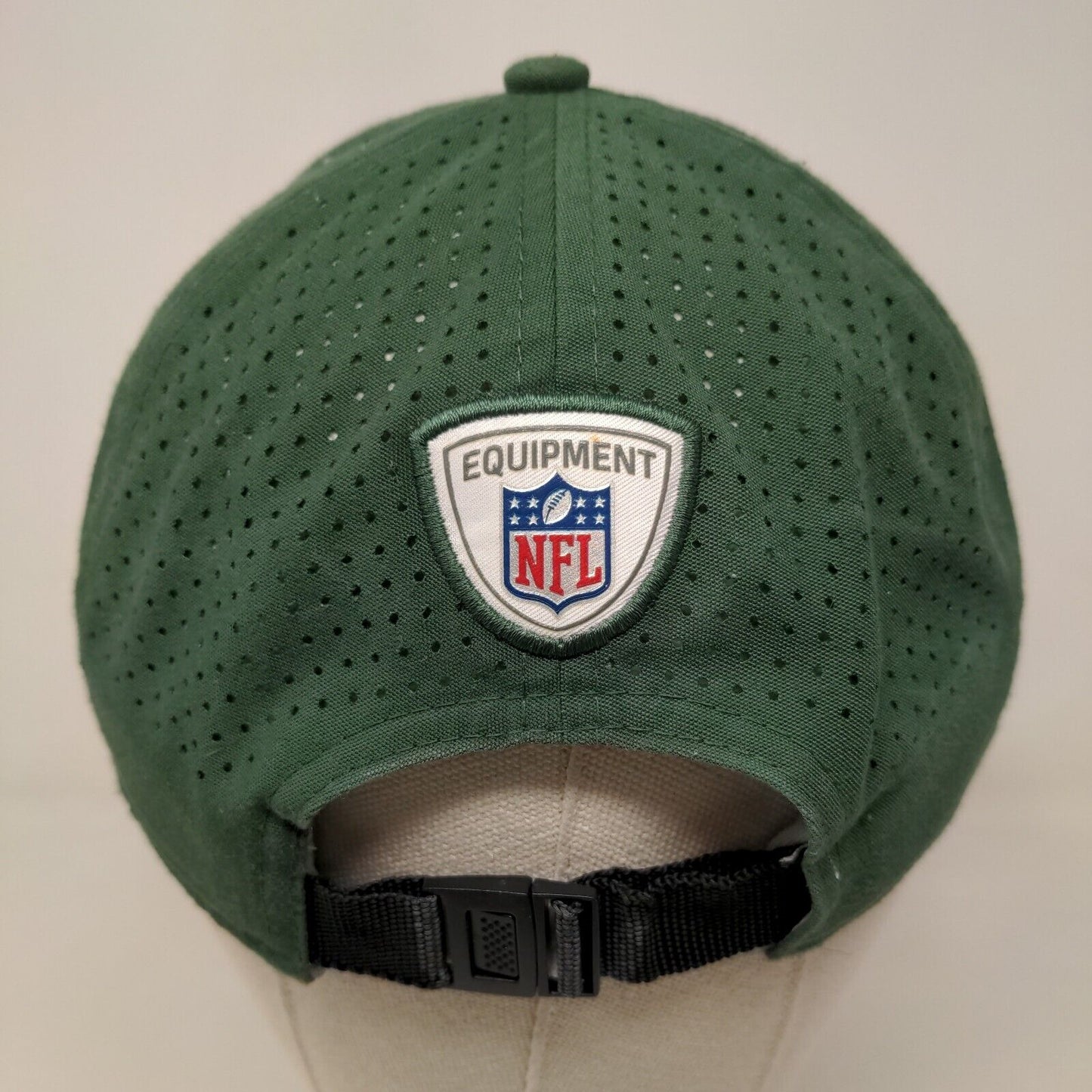 New Era Men's Slideback Mesh Back Hat Green New York Jets Embroidered Logo