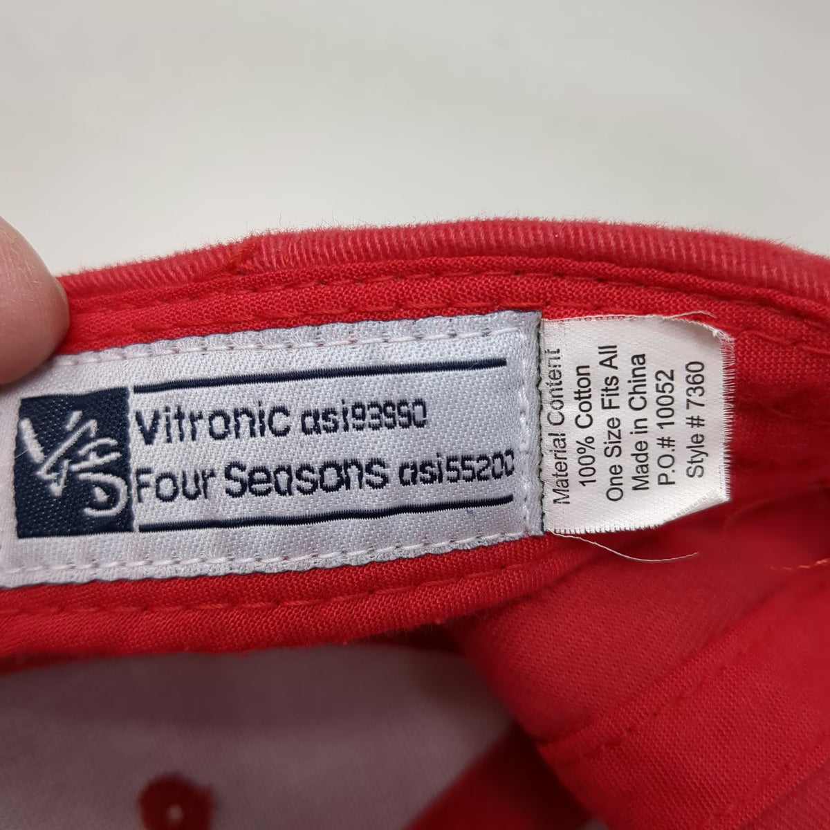 Vitronic Advance Auto Parts Hat Red Baseball Cap One Size Strapback Checkered