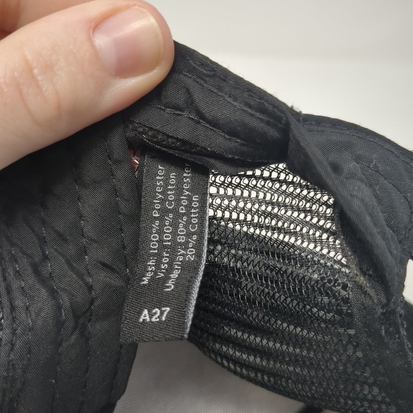 ADG Baseball Snapback Mesh Back Trucker Hat Black One Size Adjustable