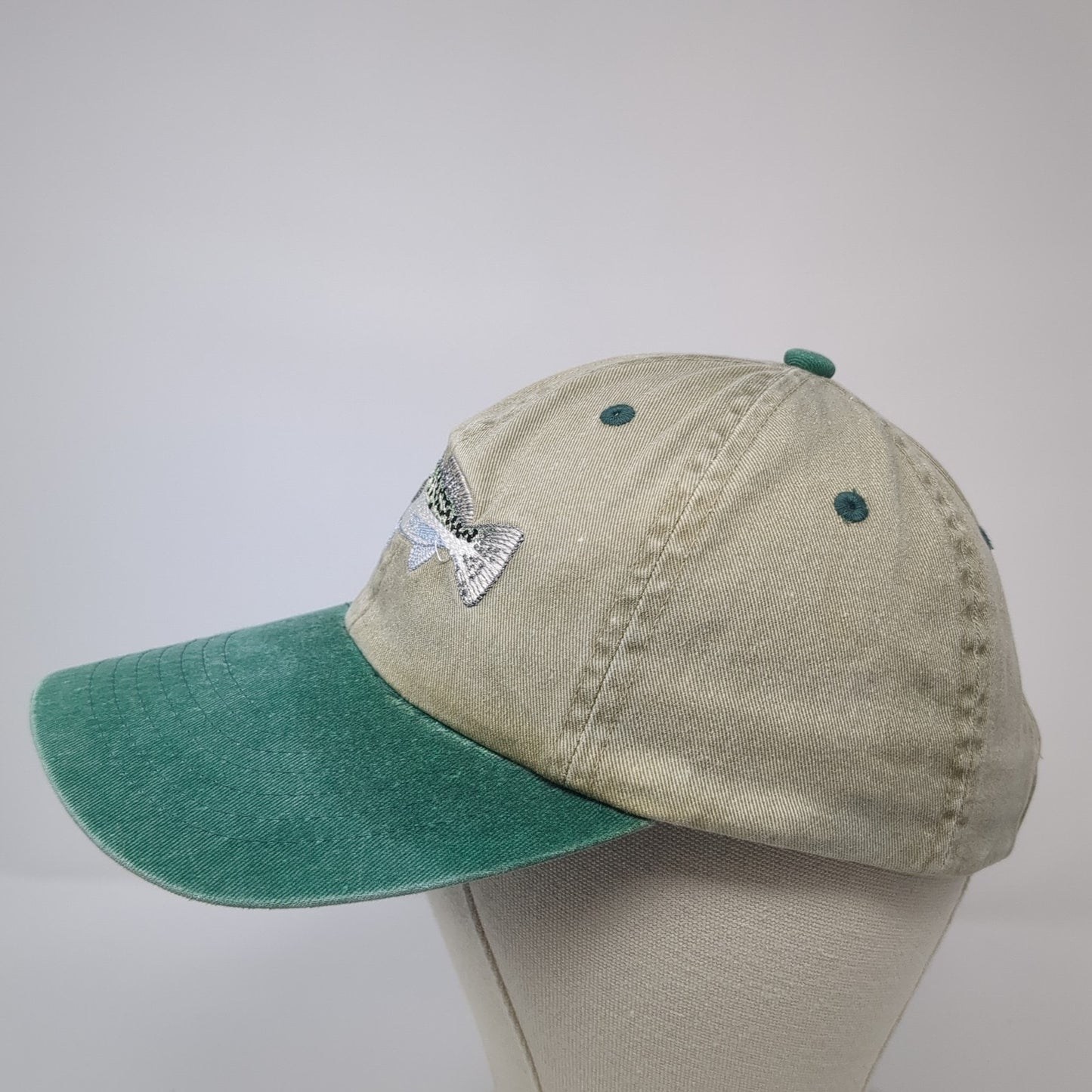 Fish Strapback Hat Multi One Size Embroidered Colorblock Outdoor 6 Panel