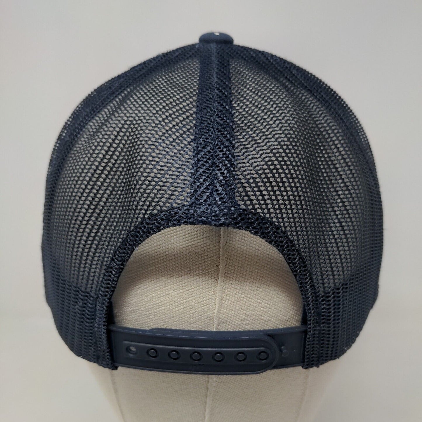 Yupoong Men's Snapback Mesh Back Hat Blue Embroidered Bangarang Golf Logo
