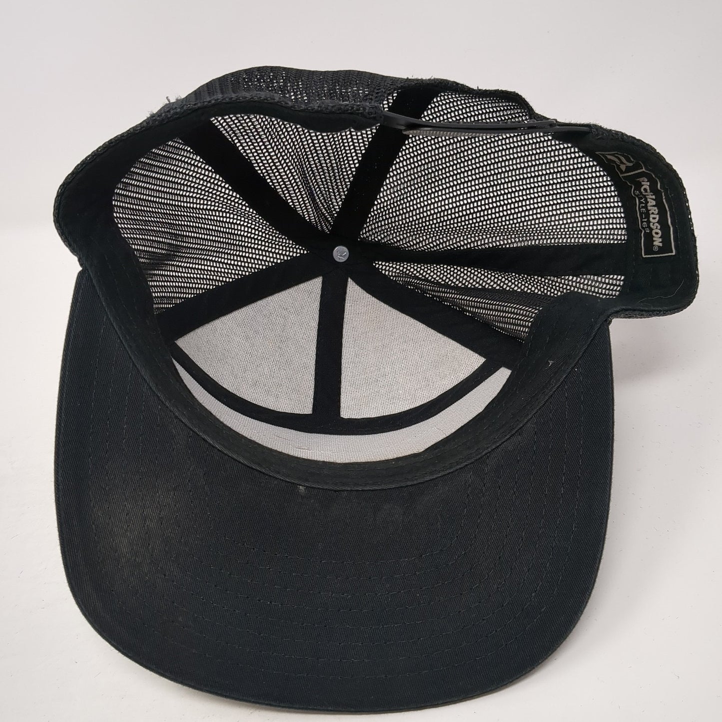 Idaho Gun Strapback Trucker Hat Black One Size Mesh Back Richardson