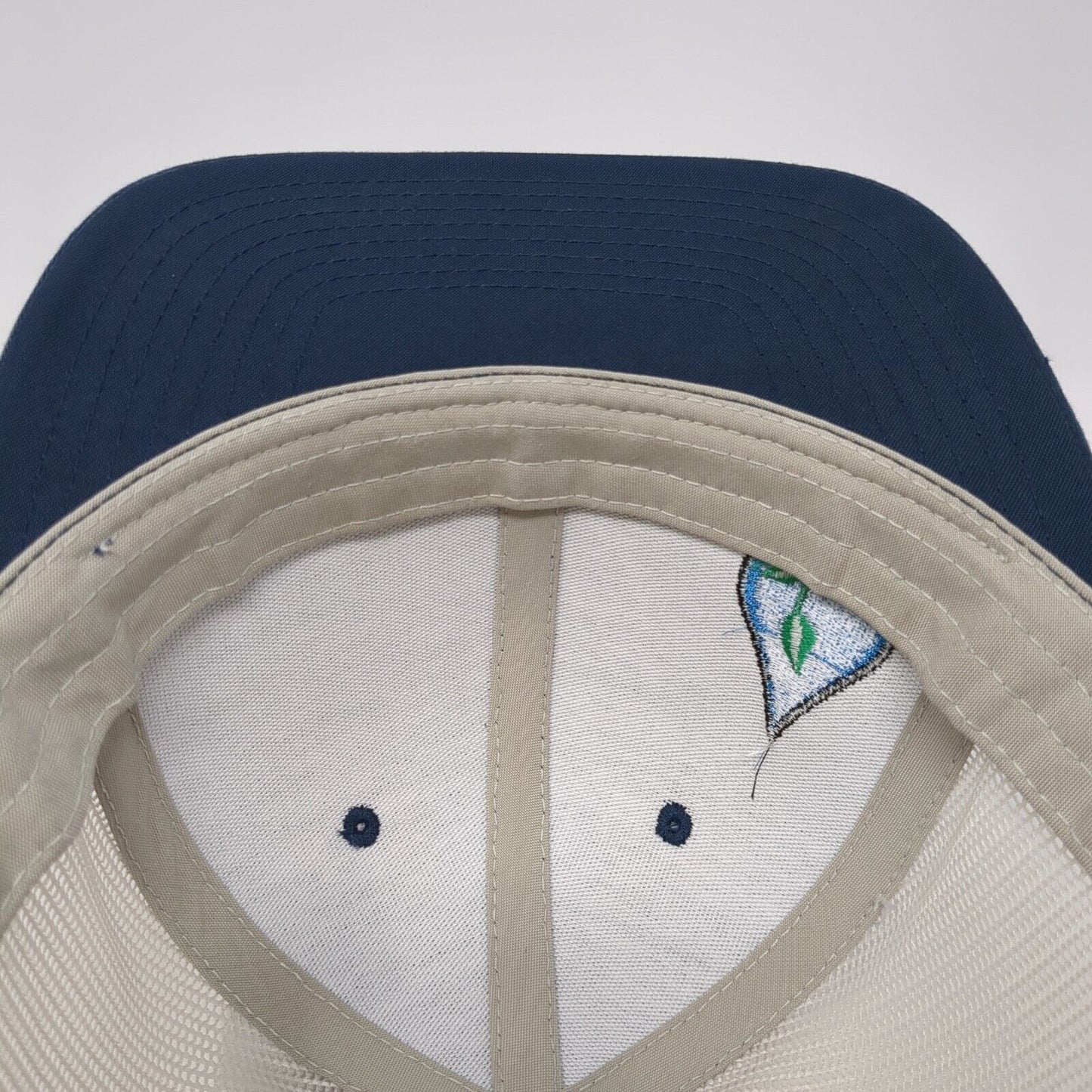 Aquairr.com Snapback Trucker Hat Blue OS Adjustable Mesh Back Classics Yupoong