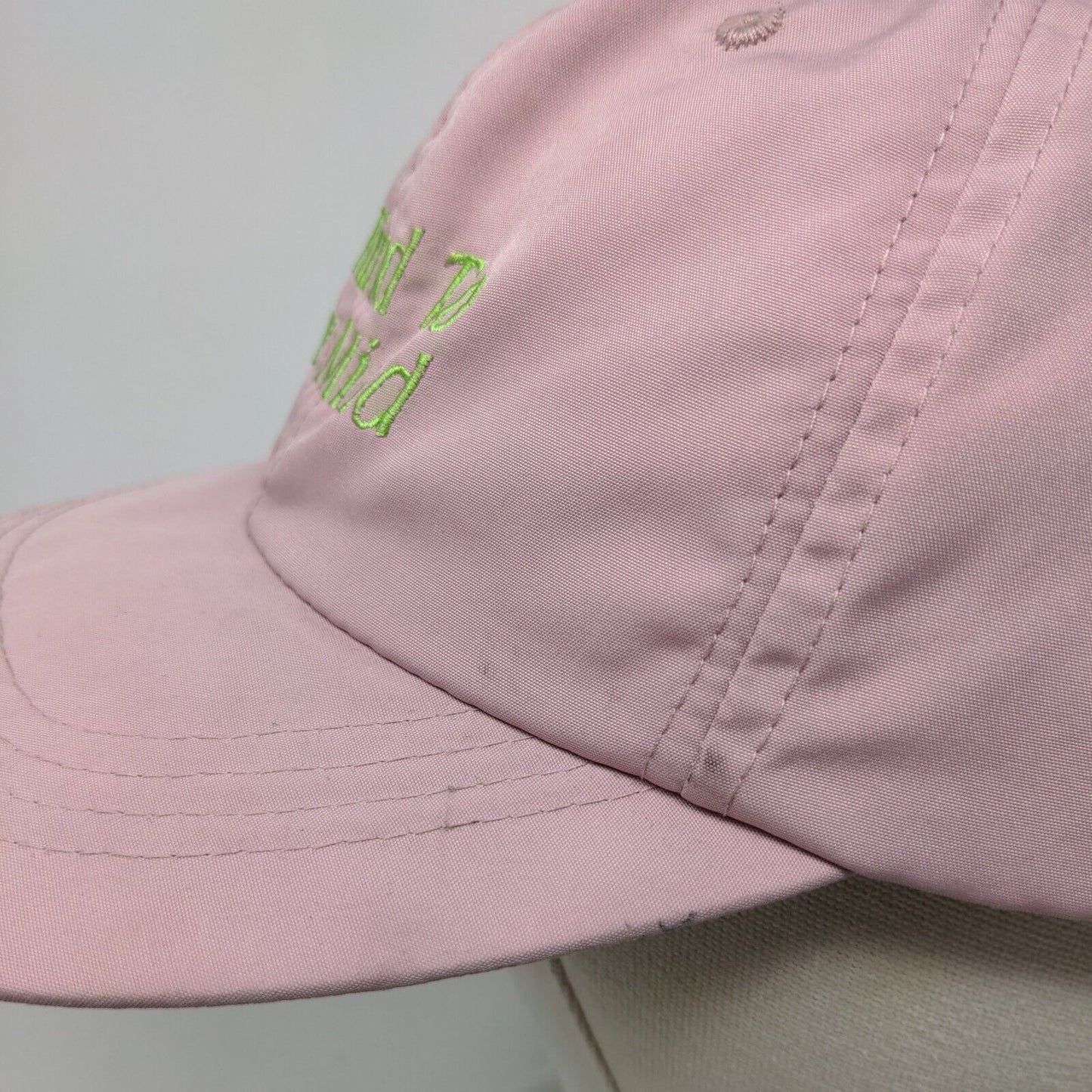 Be Kind To Your Mind Slideback Hat Pink One Size Embroidered 6 Panel