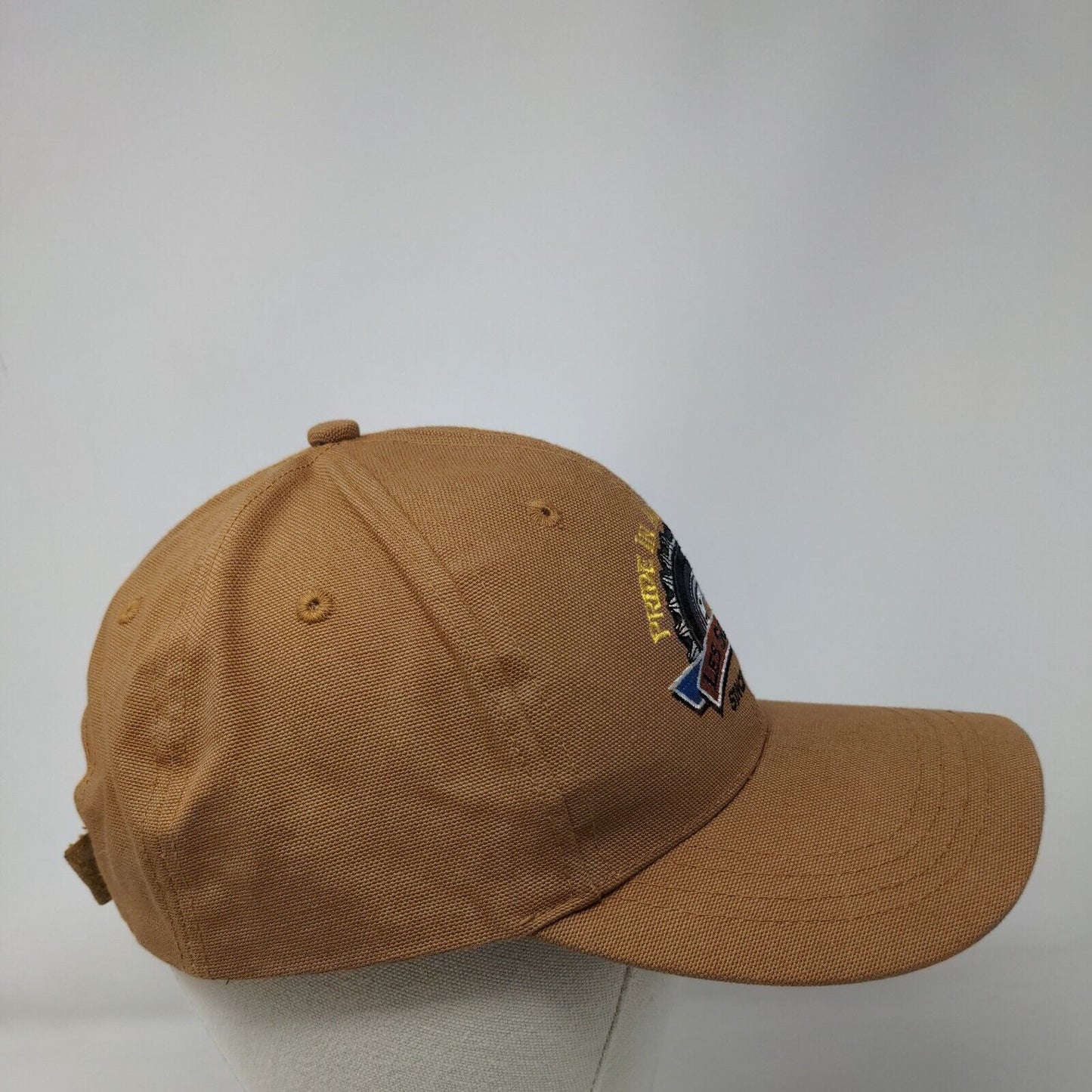 Pride in Agriculture Les Schwab Since 1952 Strapback Hat Brown One Size Cotton