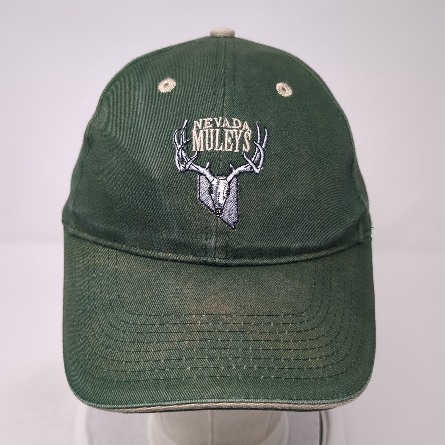 Nevada Muleys Strapback Baseball Cap Green One Size Adjustable Embroidered Otto