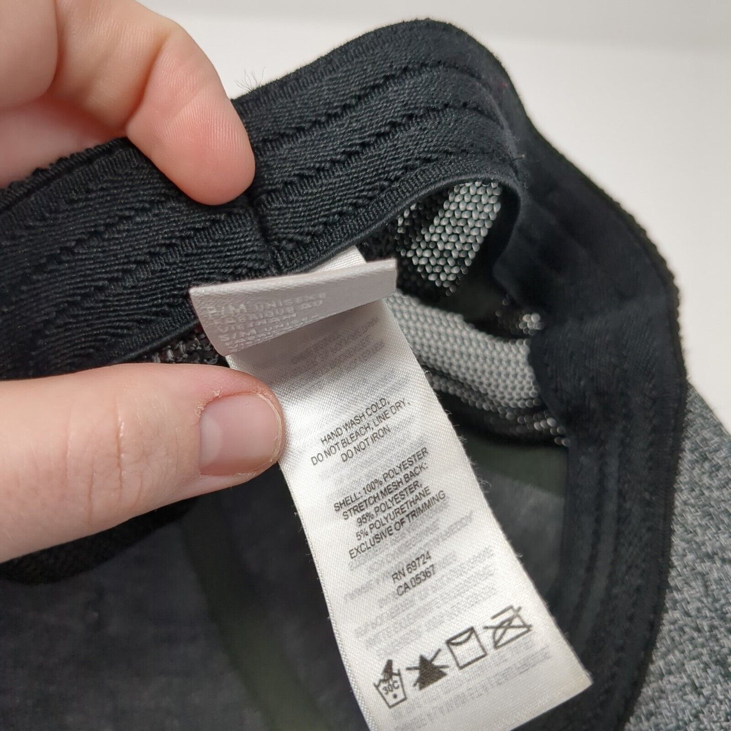 Pine Trees American Flag Fitted Trucker Hat Gray S/M Mesh Back Columbia