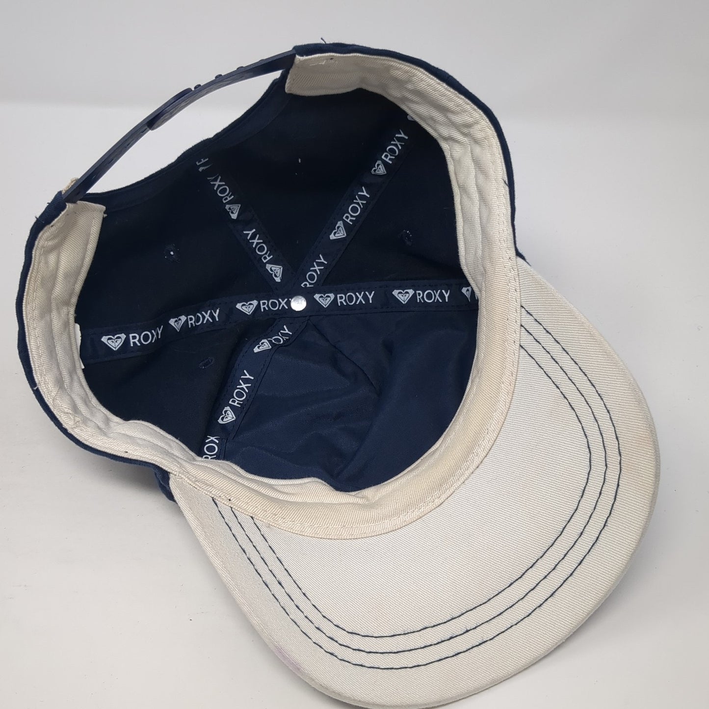 Sun Goddess Snapback Hat Blue One Size Adjustable Vent Holes Roxy