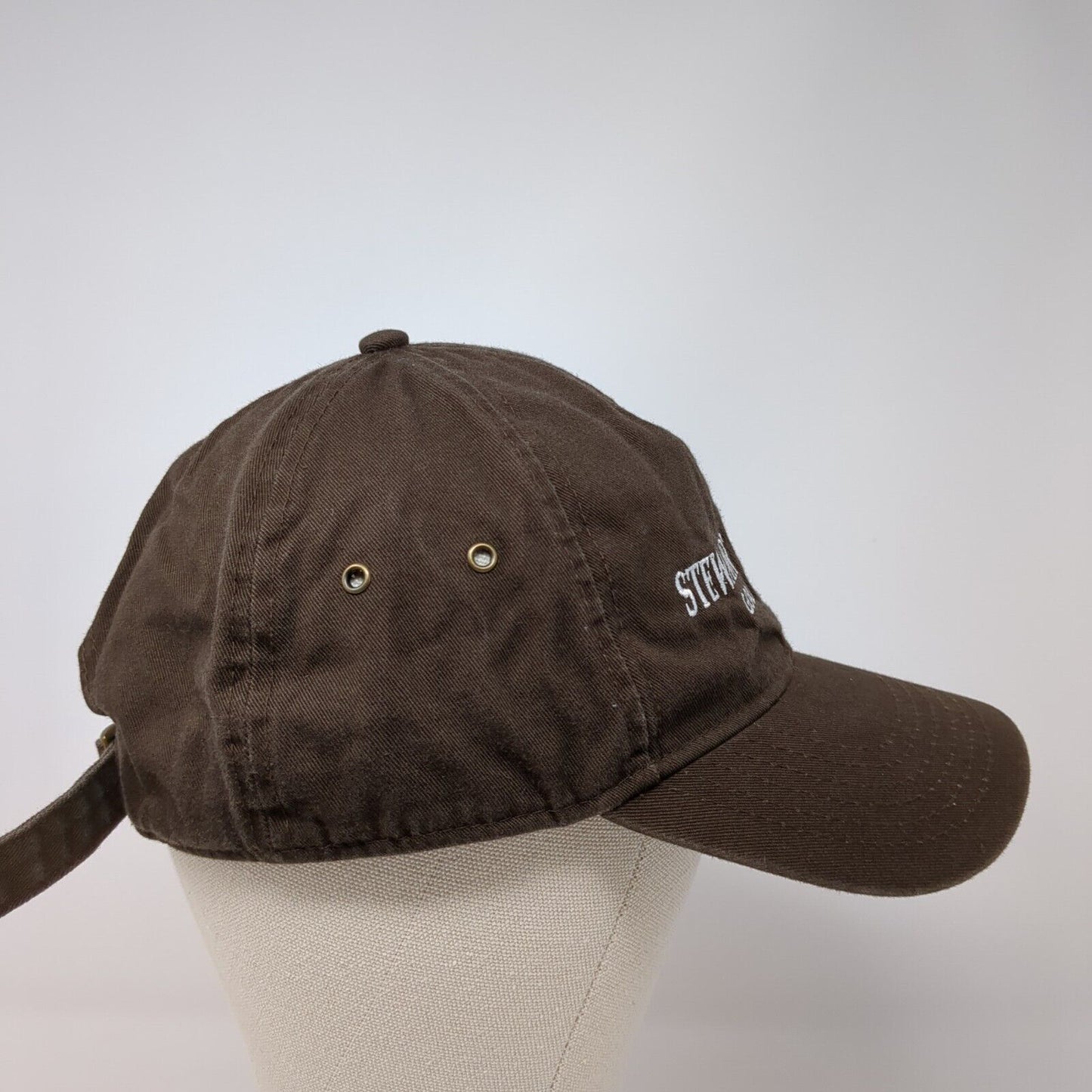 Stewart Meadows Golf Course Slideback Hat Brown One Size Embroidered
