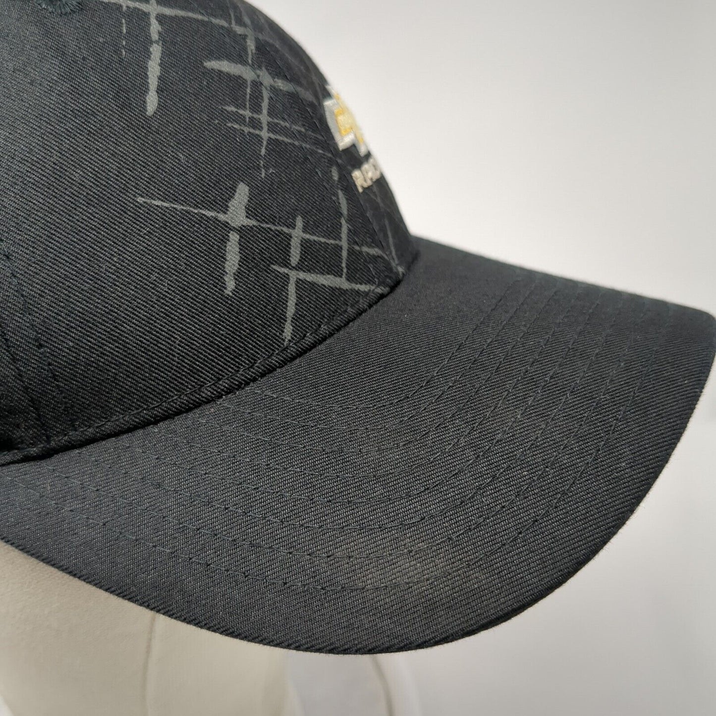 Chevrolet Racing Strapback Hat Black One Size Adjustable Embroidered District