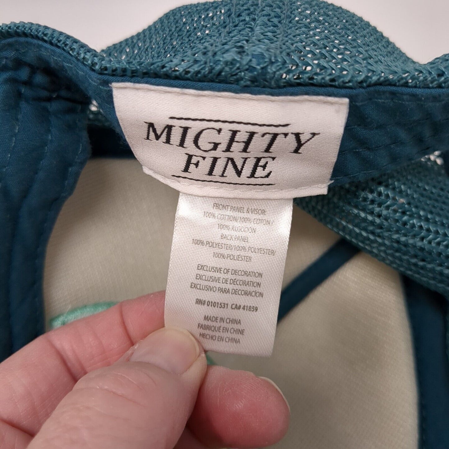 Doing My Best Snapback Mesh Back Trucker Hat Blue One Size Rainbow