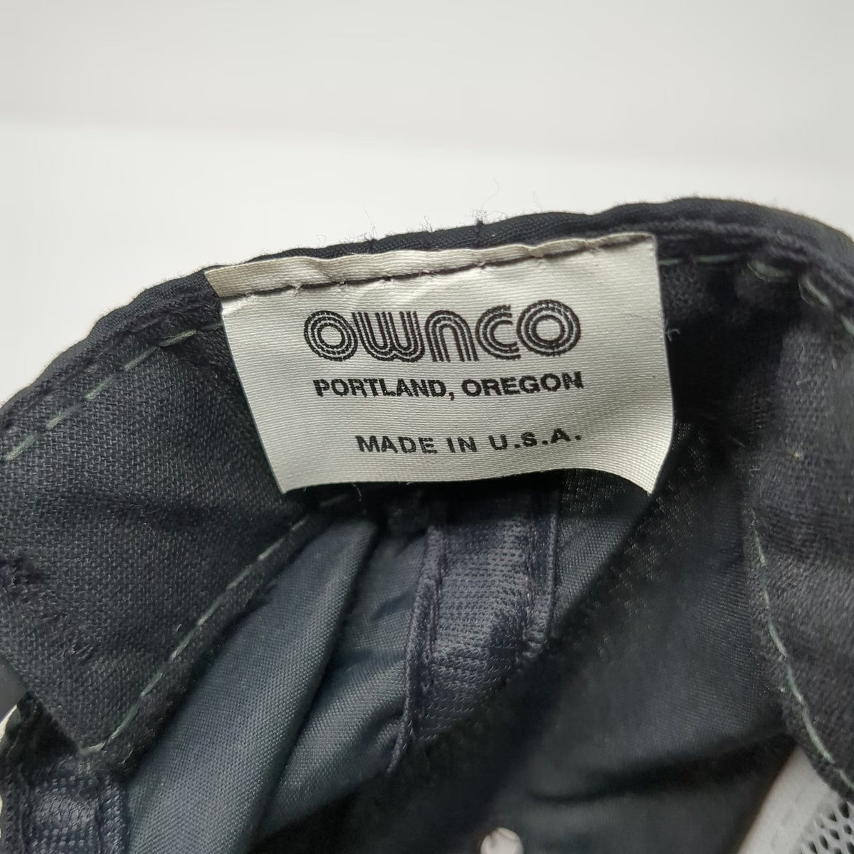 Ownco 5 Panel Black Hat One Size SMR Network Phone Graphic Snapback Made in USA