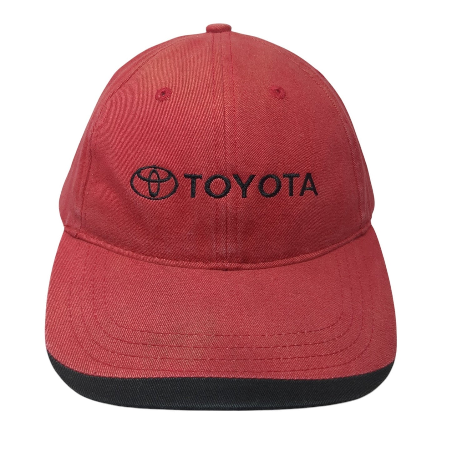 Toyota Slideback Baseball Cap red One Size Adjustable Embroidered 6 Panel